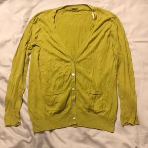 Lime green cardigan